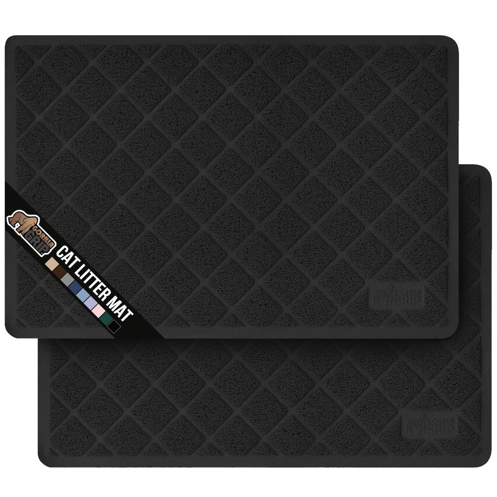 GORILLA GRIP: alfombrilla para arenero, 35x23, atrapa la arena y mantiene el suelo limpio.