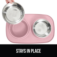 GORILLA GRIP borde alto contención de derrames durante la comida