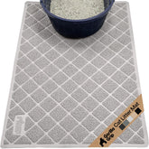 Gorilla Grip Alfombra para caja de arena con malla espiral acolchada para capturar arena