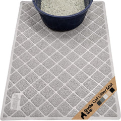 Gorilla Grip Alfombra para caja de arena con malla espiral acolchada para capturar arena