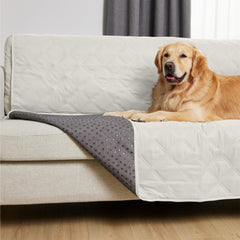 GORILLA GRIP cobertor para perro 82x68 taupe, protección al sofá.