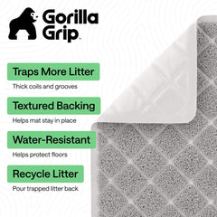 Gorilla Grip malla resortes espiral acolchada para arena de gato