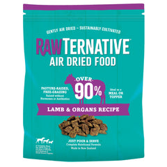 Grandma Mae's RawTernative cordero y órganos en bolsa de 1 libra para dieta proteica.