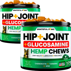 Grateful Pawz hemp para cadera-articulaciones mejora movilidad diaria