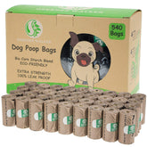 Greener Walker poop bags roll 540 - leak-proof for clean pickup on walks