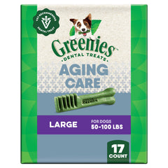 Greenies Aging Care dulces dentales para perro grande con diseño tipo cepillo