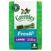 Greenies dentales para perros grandes con sabor a menta ayudan a la limpieza bucal
