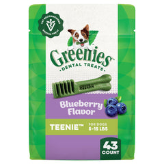 Greenies dentales para perros mini arandano: sabor delicioso que apoya la limpieza dental.