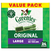 Greenies en empaque 36 oz para perros grandes, aliento más fresco.