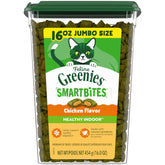 Greenies Feline Smartbites en bote 16 oz para premio diario.
