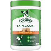Greenies frasco de suplementos para piel y pelaje sanos