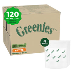 Greenies tratamientos dentales original tamaño pequeño, 120 tratitos para cuidado bucal diario.