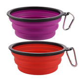 Guardians tazón plegable para perro 34oz morado, ideal para viajes.