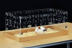 GuineaLoft Model-C2: caja acrílica frontal para observación clara del conejillo de indias