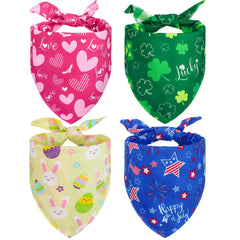 Guiqulai bandanas para perro San Valentín, color festivo para fotos