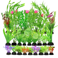 Plantas artificiales para acuario de Gupawix, conjunto de 30 unidades para decoración.
