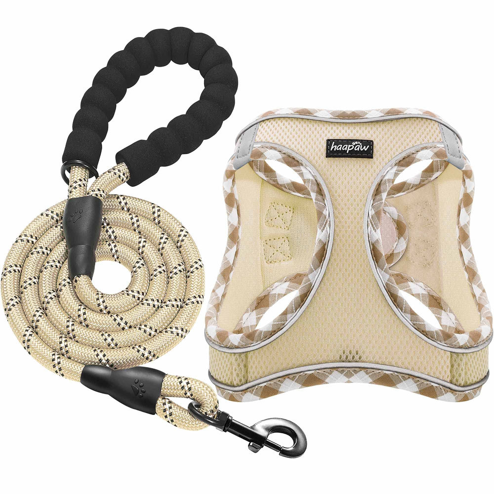 Harnais haapaw avec laisse inclus, pratique pour promenade quotidienne.