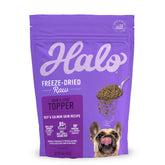 Halo accesorio crudo congelado, carne y salmón, para aumentar proteína y sabor en cada comida.