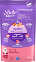 Halo Holístico croquetas en primer plano, textura para masticación
