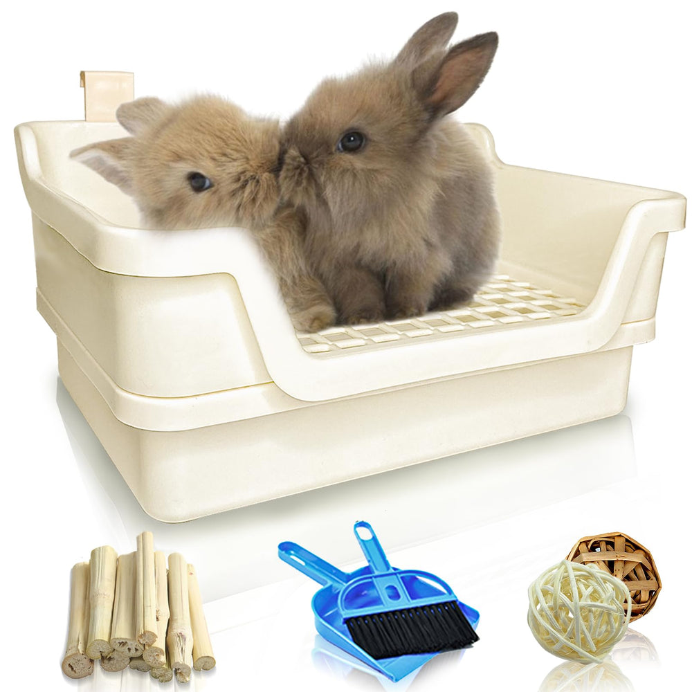 Hamiledyi caja-litter conejo extra grande, ideal para entrenamiento de higiene en rincones.