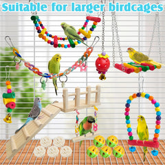 Hamiledyi escalera de subida para pájaros, facilita trepar y explorar.