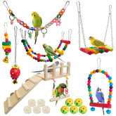 Hamiledyi juego de juguetes para aves 17 piezas, estimulan ejercicio y exploración.