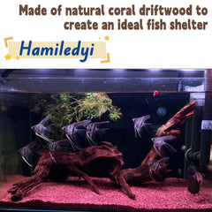 Hamiledyi Madera de deriva natural, perfecta para terrarios y espacios verdes.