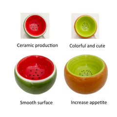 Hamiledyi tazón cerámico para hamster y agua, base estable