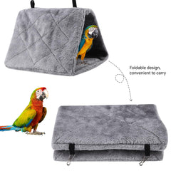 Haosie hamaca peluche aves: cama colgante dentro de la jaula