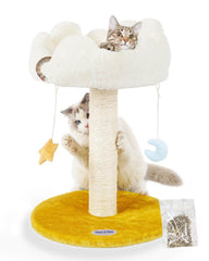 Happi N Pets arbol-gato-nube-percha, plataforma suave para trepar y acurrucarse.