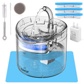 Fuente HAPUP para gatos con tanque de 61 oz, agua fresca y relleno sencillo.