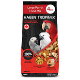 El envase Hari Tropimix para loros grandes ofrece comida completa.