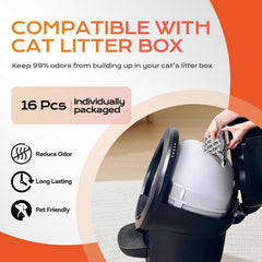 Harich CurLife carbono activado absorbe olores fuertes en la caja del gato.