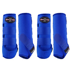 Botas delanteras Harrison Howard con amortiguación para protección de las patas durante el entrenamiento.