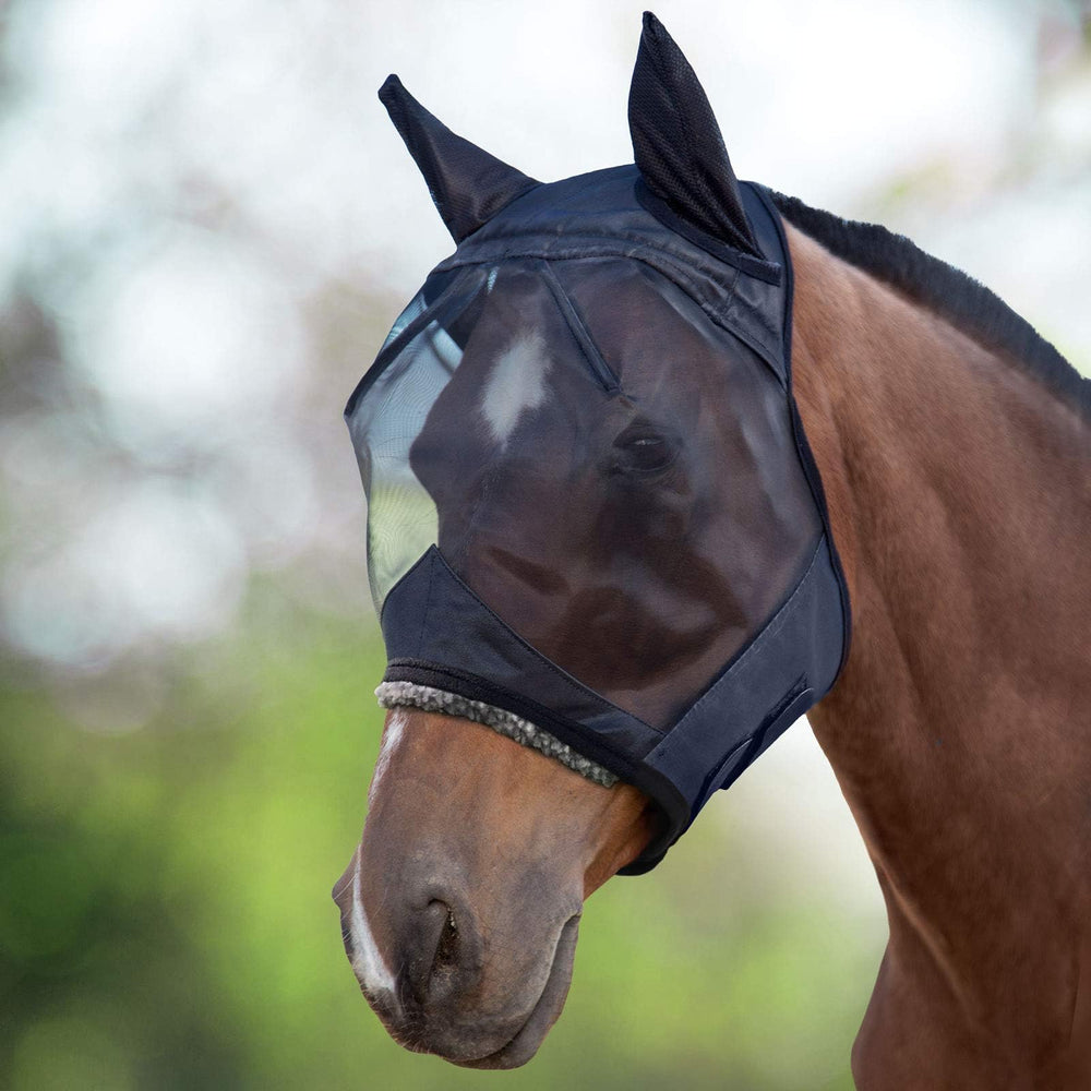 Harrison Howard CareMaster, máscara antimoscas para caballo, protege ojos y orejas de insectos