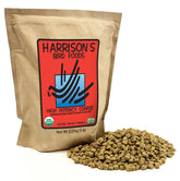 Harrison's High Potency Coarse: empaque visible para nutrición orgánica de aves.