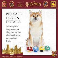 Pelota de tenis Hufflepuff de Harry Potter para perros, excelente para mordisqueo suave.