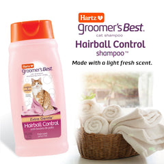 Botella de Hartz Groomer’s Best champú para gatos de 15 onzas, fragancia fresca