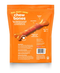 Hartz Oinkies bone shaped chews with grip ends help dogs chew comfortably