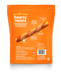 Batata dulce natural de Hartz Oinkies Hearty Twists aporta fibra suave