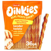 Hartz Oinkies: tiras de pollo real para premiar y entretener al perro.