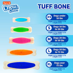Hartz Tuff Bone nylon-poliuretano, textura multicapas para masajear encías.