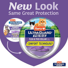 Hartz UltraGuard ProMax collar gatos, diseño suave y flexible para uso diario.