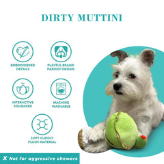 Peluche suave y duradero, perfecto para jugar a buscar, tirar y abrazar.