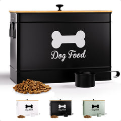 HB Design Co. contenedor de comida para perros con pala de metal para servir