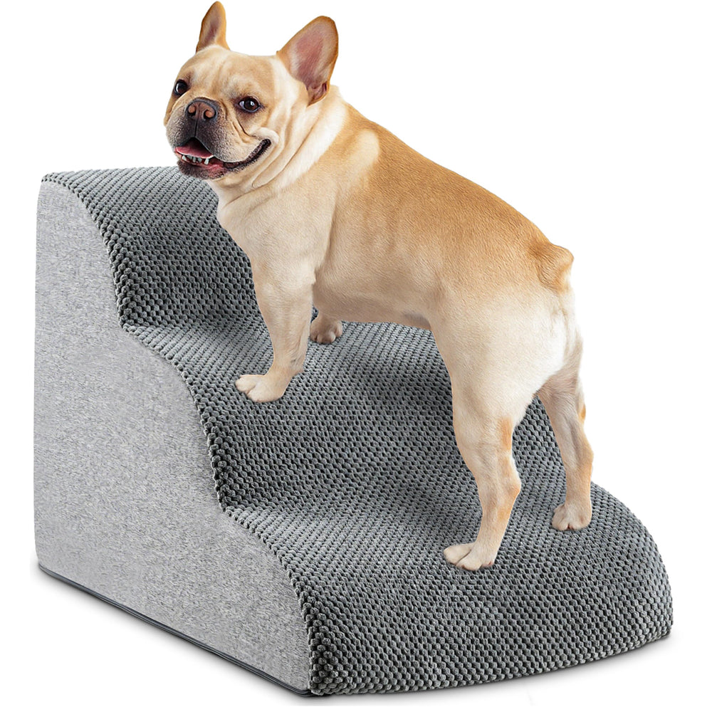 HCYLHXQ escalera para perros y gatos con tres pasos facilita subir al sofá