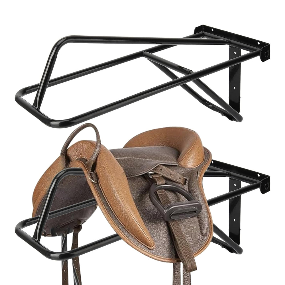HDYEGY soporte-silla-plegable-pared: almacenamiento rápido de monturas en la caballeriza.