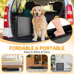 HEALLILY rampa plegable para coche, asa integrada para transporte fácil