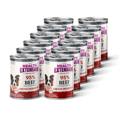 Health Extension 95% Beef en lata, alta proteína para perros.