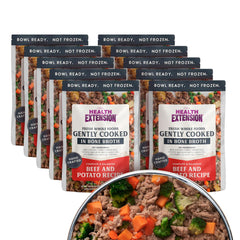 Health Extension bolsa 9 oz frente: comida para perros lista para servir sin descongelar